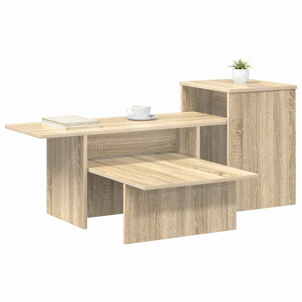 Wandtafel Sonoma Eiken 91,5 x 35 x 38,5 cm Bewerkt hout is nu te koop bij PeponiXL, paradijselijk wonen!