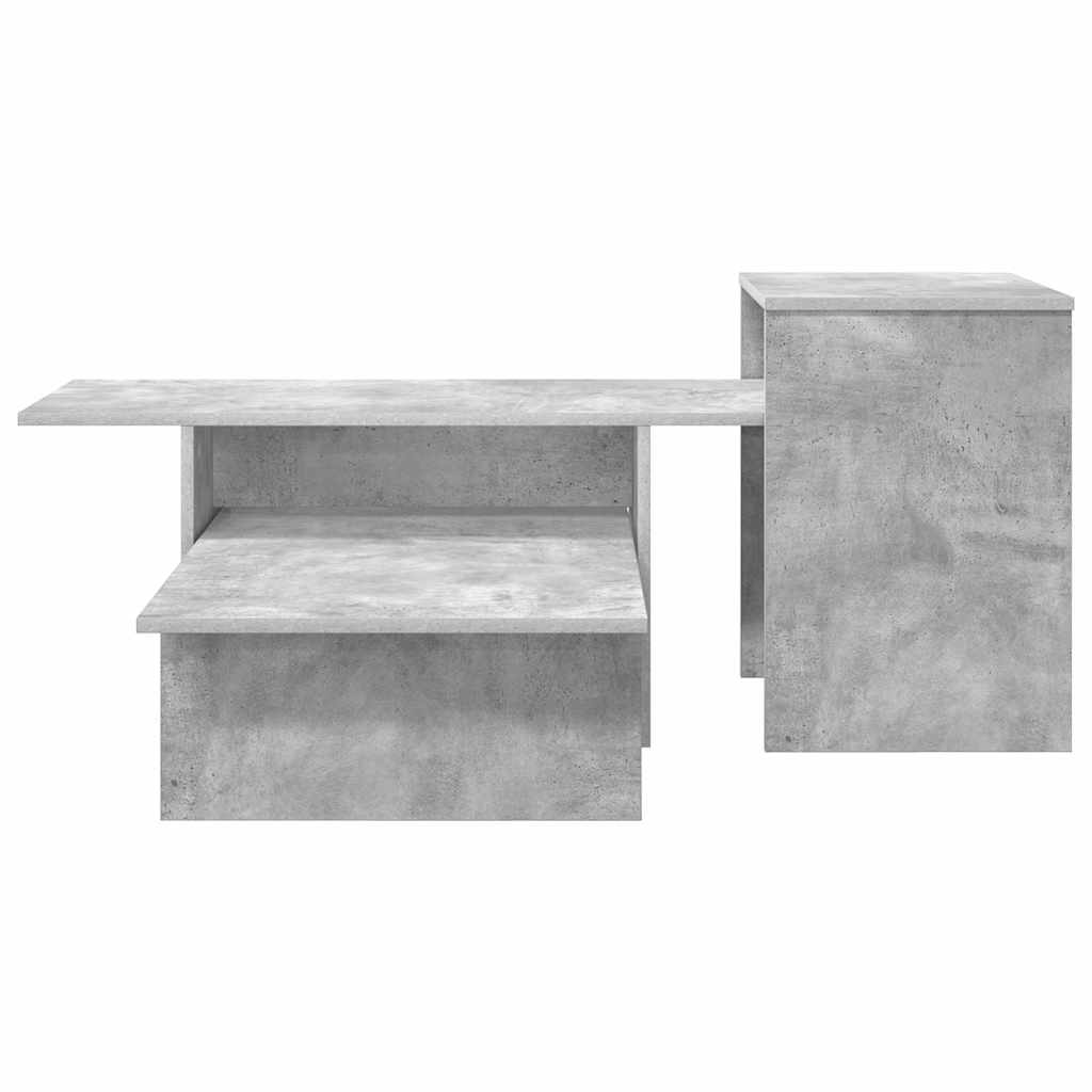 Wandtafel Beton Grijs 91,5 x 35 x 38,5 cm Bewerkt hout is nu te koop bij PeponiXL, paradijselijk wonen!