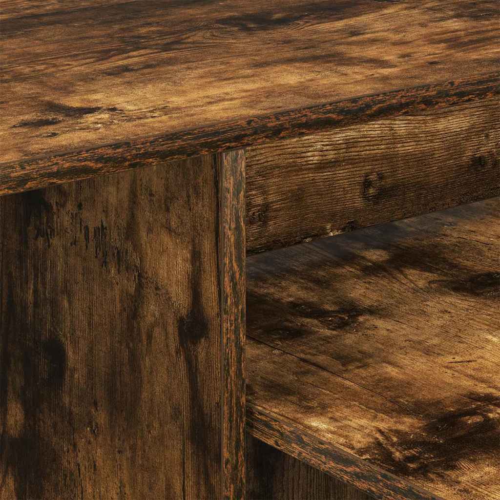 Wandtafel Gerookt eiken 91,5 x 35 x 38,5 cm Bewerkt hout is nu te koop bij PeponiXL, paradijselijk wonen!