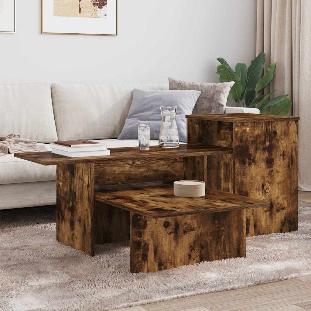 Wandtafel Gerookt eiken 91,5 x 35 x 38,5 cm Bewerkt hout is nu te koop bij PeponiXL, paradijselijk wonen!