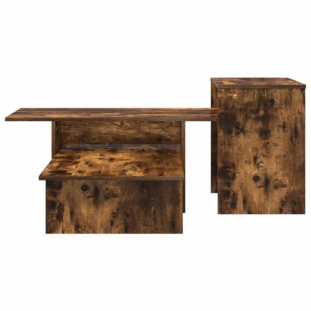 Wandtafel Gerookt eiken 91,5 x 35 x 38,5 cm Bewerkt hout is nu te koop bij PeponiXL, paradijselijk wonen!