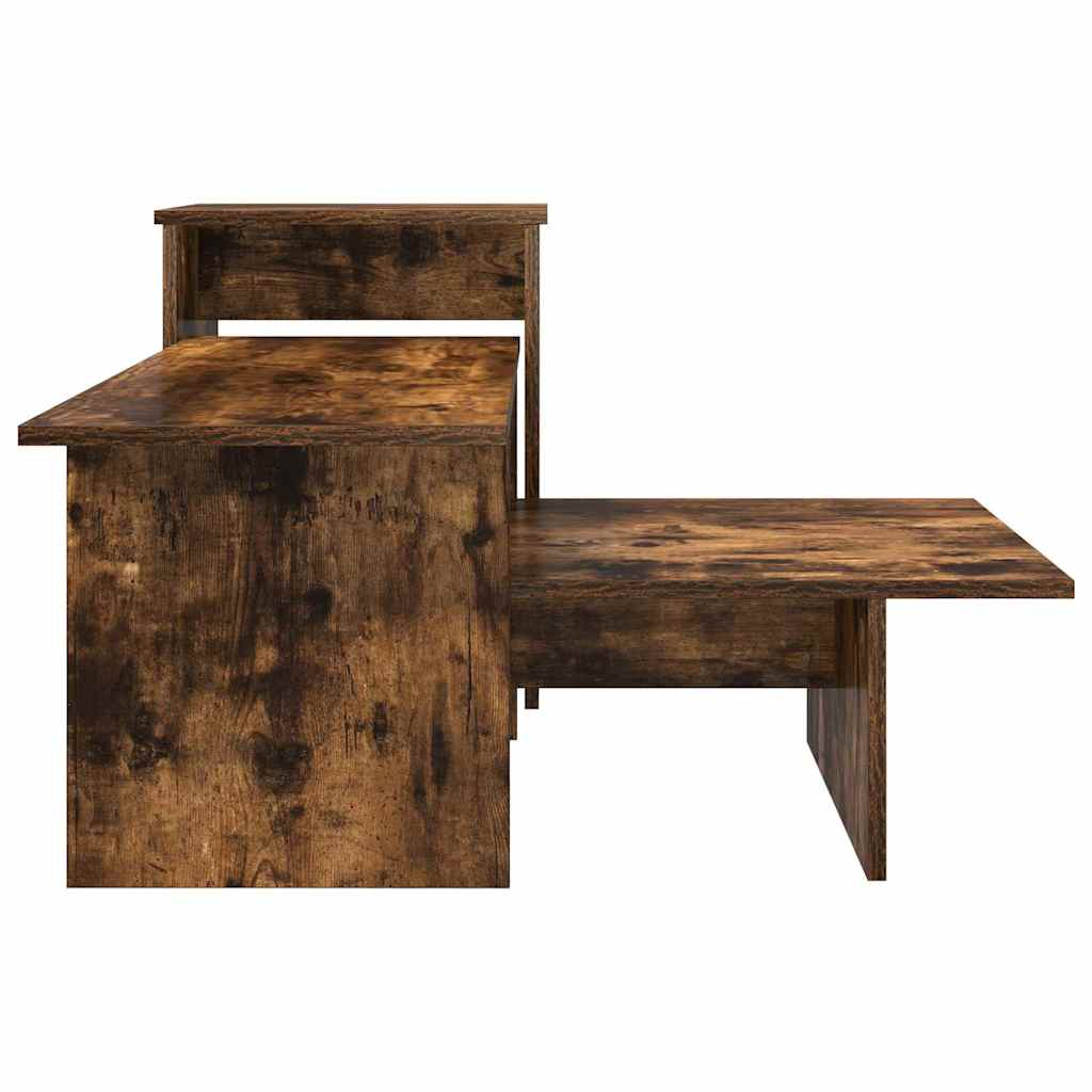 Wandtafel Gerookt eiken 91,5 x 35 x 38,5 cm Bewerkt hout is nu te koop bij PeponiXL, paradijselijk wonen!