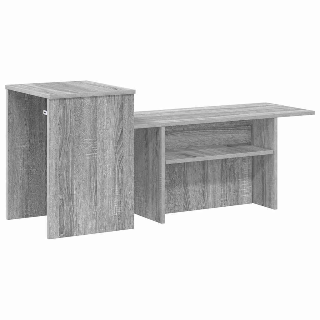 Wandtafel Grijs Sonoma 91,5 x 35 x 38,5 cm Bewerkt hout is nu te koop bij PeponiXL, paradijselijk wonen!