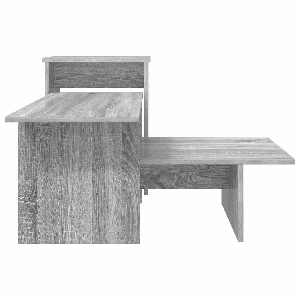 Wandtafel Grijs Sonoma 91,5 x 35 x 38,5 cm Bewerkt hout is nu te koop bij PeponiXL, paradijselijk wonen!