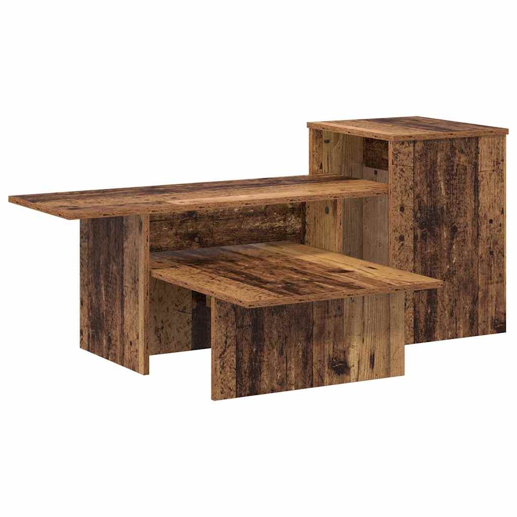 Wandtafel Oudhout 91,5 x 35 x 38,5 cm Bewerkt hout is nu te koop bij PeponiXL, paradijselijk wonen!