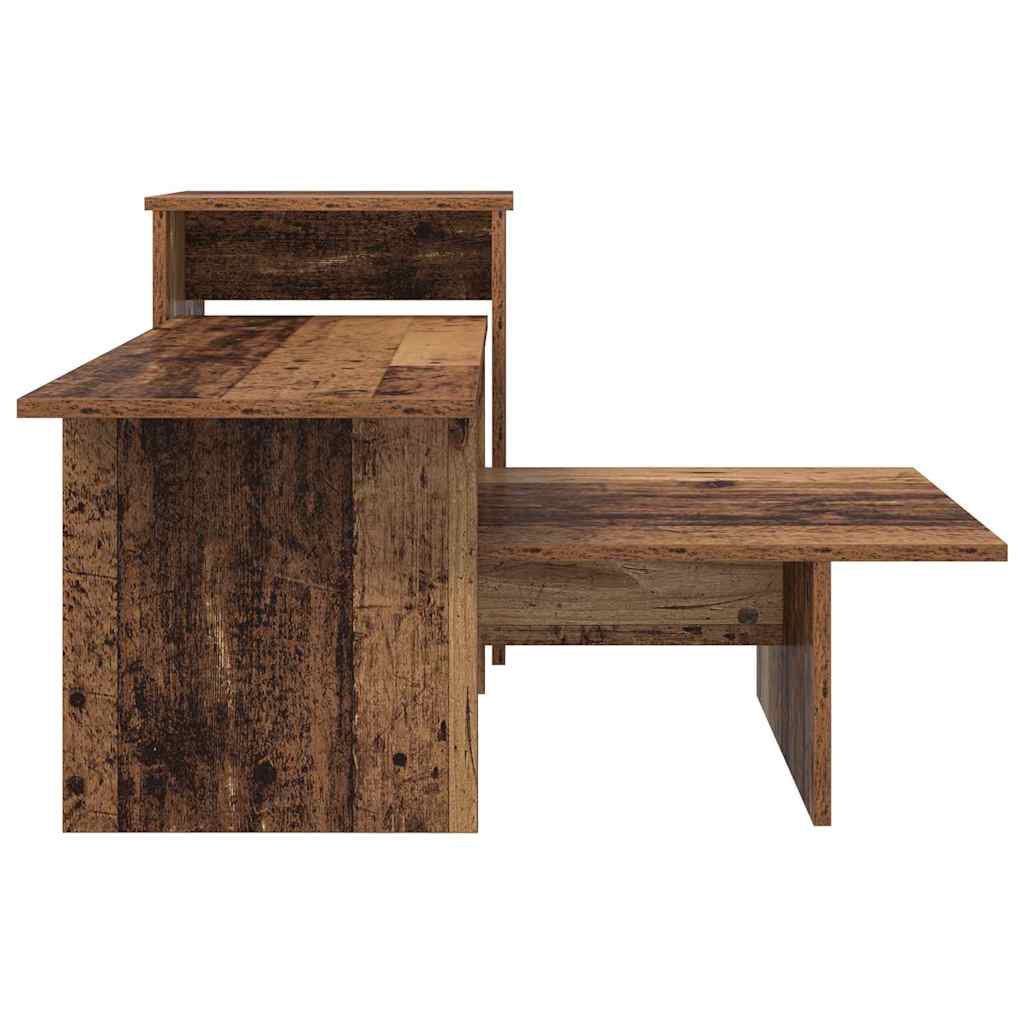 Wandtafel Oudhout 91,5 x 35 x 38,5 cm Bewerkt hout is nu te koop bij PeponiXL, paradijselijk wonen!
