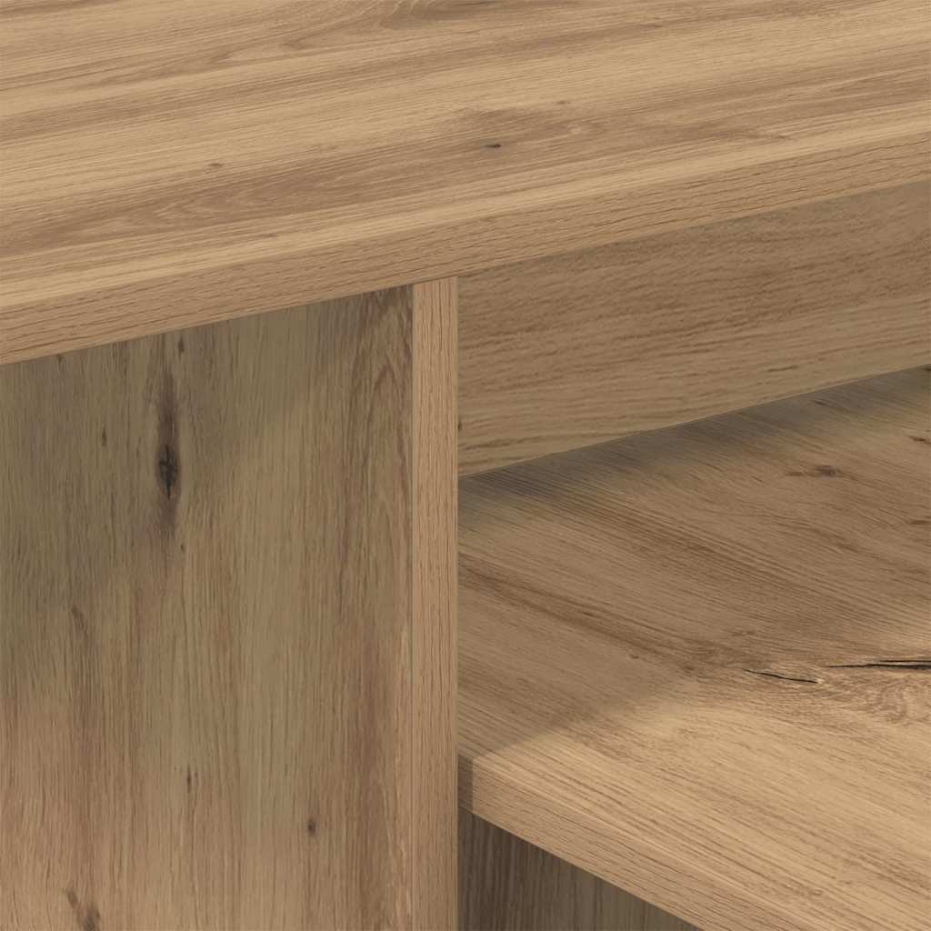 Wandtafel Artisan Eiken 91,5 x 35 x 38,5 cm Bewerkt hout is nu te koop bij PeponiXL, paradijselijk wonen!