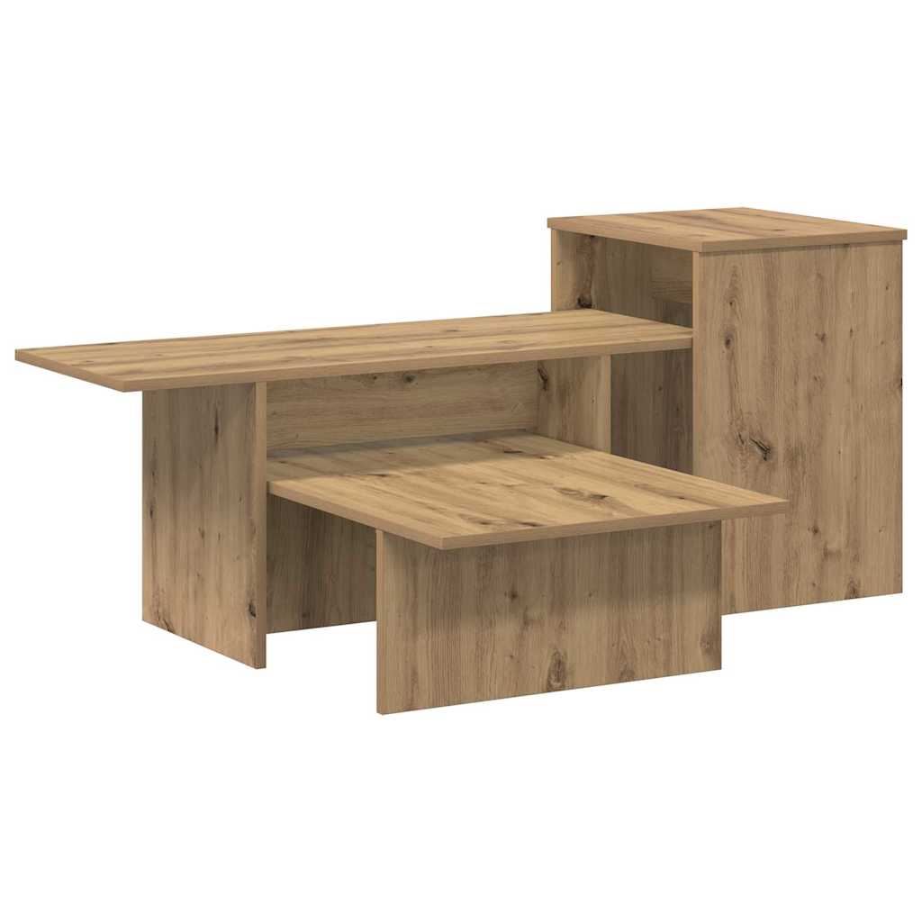 Wandtafel Artisan Eiken 91,5 x 35 x 38,5 cm Bewerkt hout is nu te koop bij PeponiXL, paradijselijk wonen!