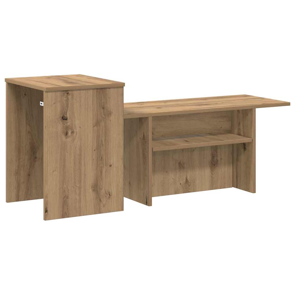 Wandtafel Artisan Eiken 91,5 x 35 x 38,5 cm Bewerkt hout is nu te koop bij PeponiXL, paradijselijk wonen!