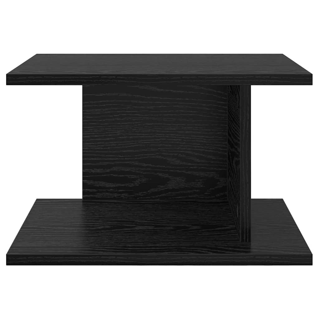 Nachtkastje Zwart Eiken 40 x 30 x 25 cm Bewerkt hout is nu te koop bij PeponiXL, paradijselijk wonen!