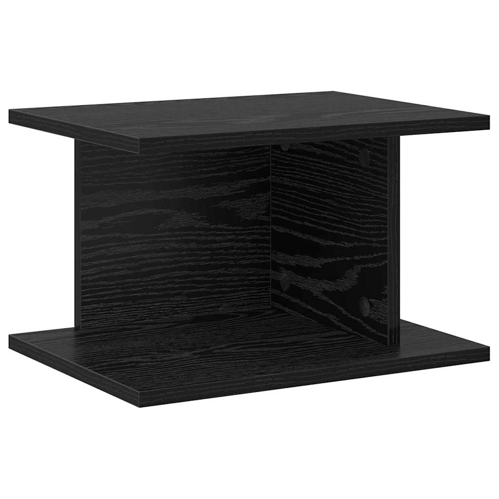 Nachtkastje 2 pcs Zwart Eiken 40 x 30 x 25 cm Bewerkt hout is nu te koop bij PeponiXL, paradijselijk wonen!