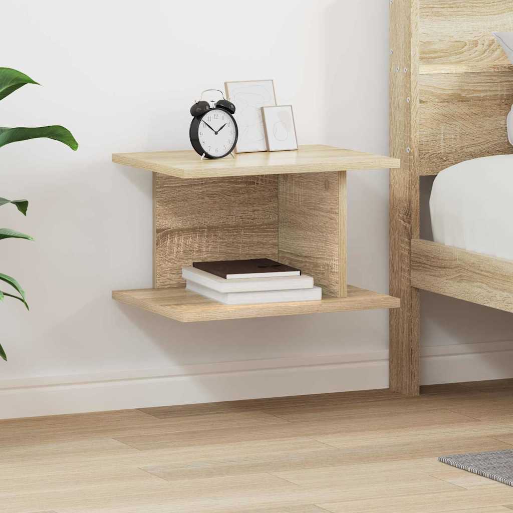 Nachtkastje Sonoma Eiken 40 x 30 x 25 cm Bewerkt hout is nu te koop bij PeponiXL, paradijselijk wonen!