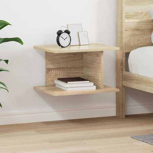 Nachtkastje Sonoma Eiken 40 x 30 x 25 cm Bewerkt hout is nu te koop bij PeponiXL, paradijselijk wonen!