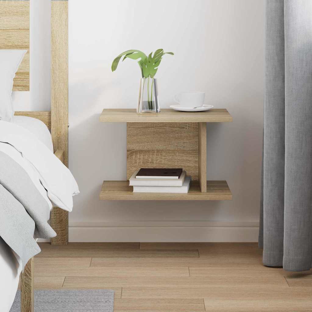 Nachtkastje Sonoma Eiken 40 x 30 x 25 cm Bewerkt hout is nu te koop bij PeponiXL, paradijselijk wonen!