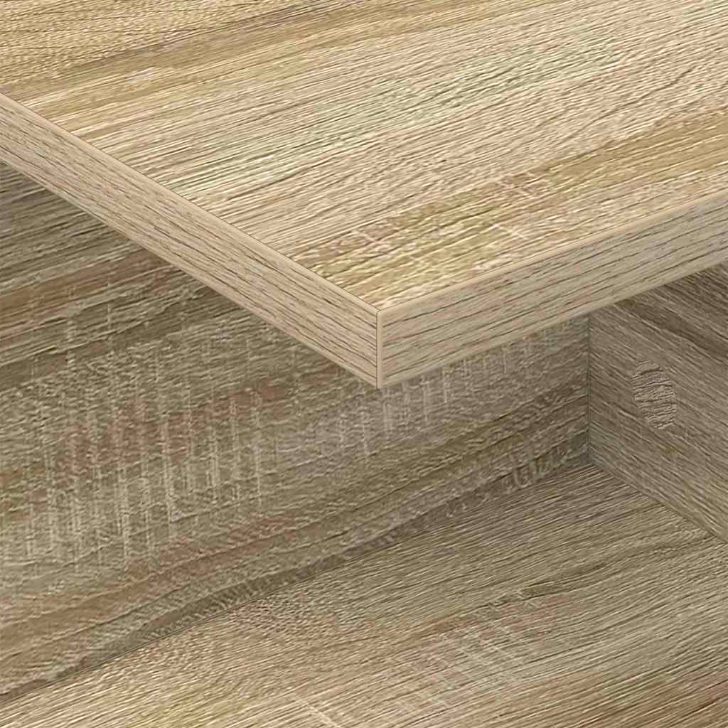 Nachtkastje 2 pcs Sonoma Eiken 40 x 30 x 25 cm Bewerkt hout is nu te koop bij PeponiXL, paradijselijk wonen!