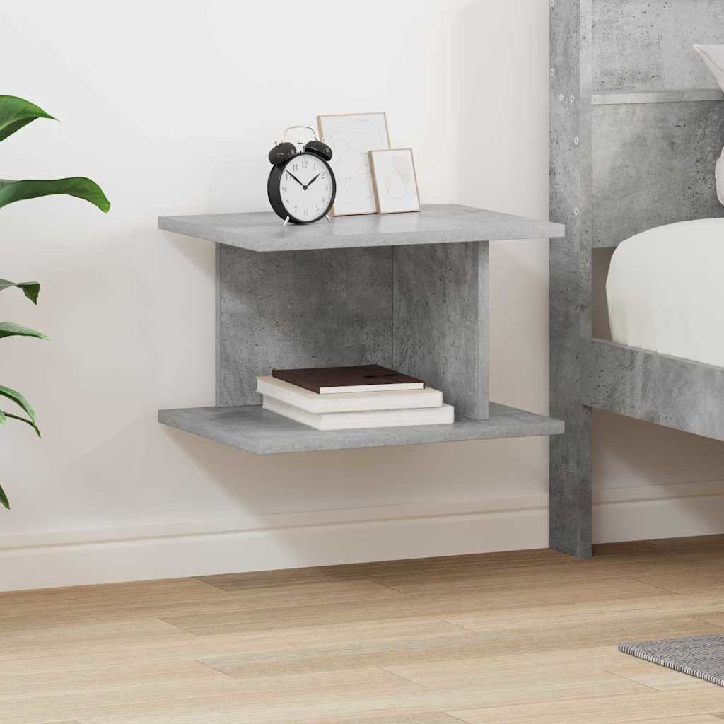 Nachtkastje Beton Grijs 40 x 30 x 25 cm Bewerkt hout is nu te koop bij PeponiXL, paradijselijk wonen!