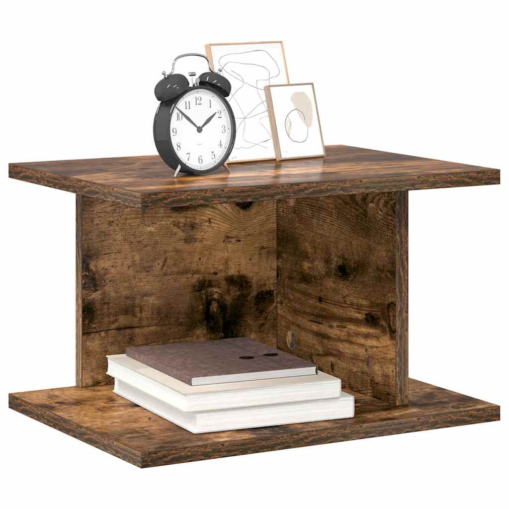Nachtkastje Gerookt eiken 40 x 30 x 25 cm Bewerkt hout is nu te koop bij PeponiXL, paradijselijk wonen!