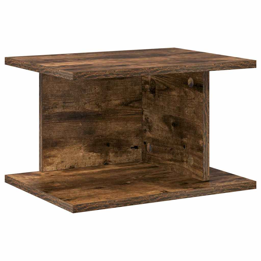 Nachtkastje 2 pcs Gerookt eiken 40 x 30 x 25 cm Bewerkt hout is nu te koop bij PeponiXL, paradijselijk wonen!