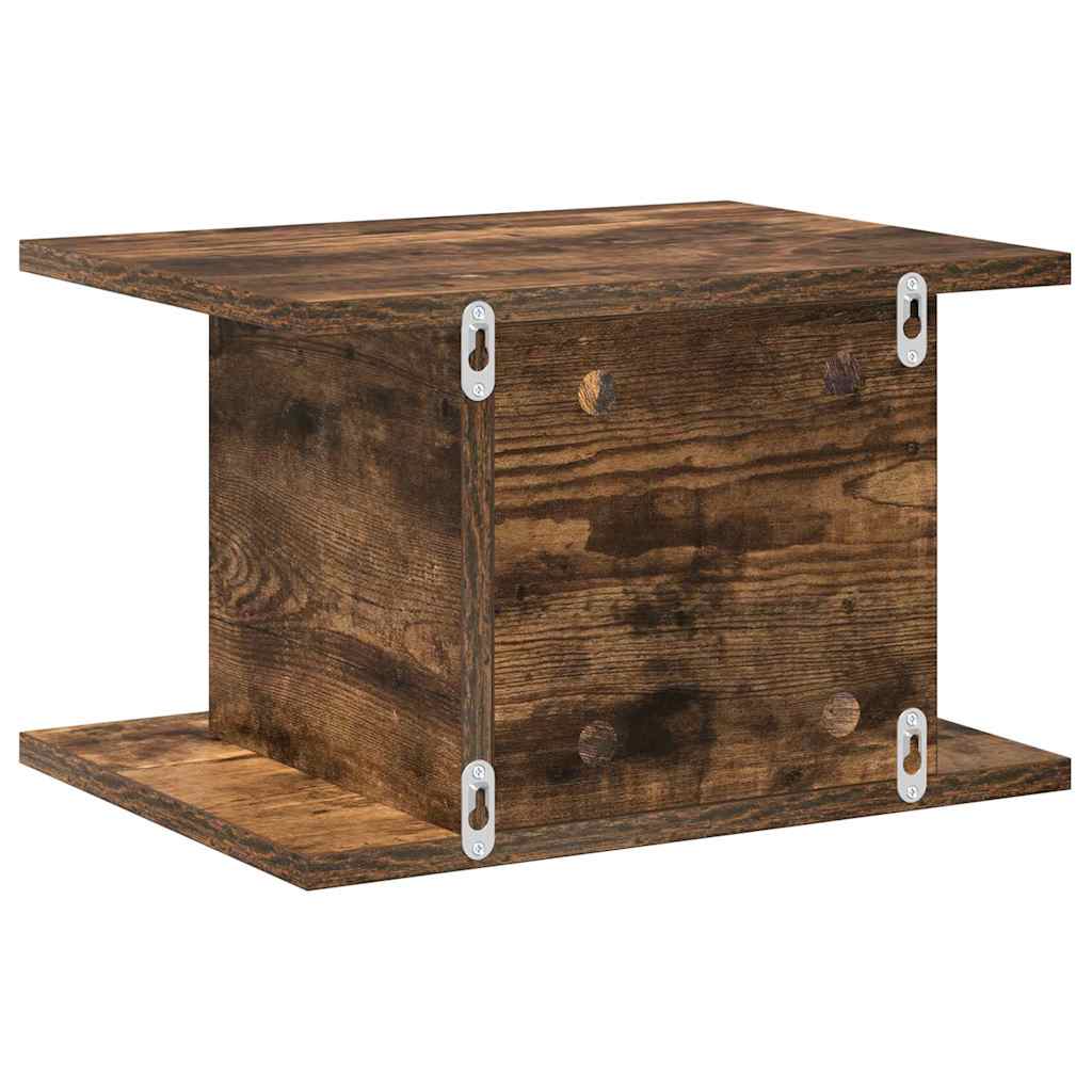 Nachtkastje 2 pcs Gerookt eiken 40 x 30 x 25 cm Bewerkt hout is nu te koop bij PeponiXL, paradijselijk wonen!