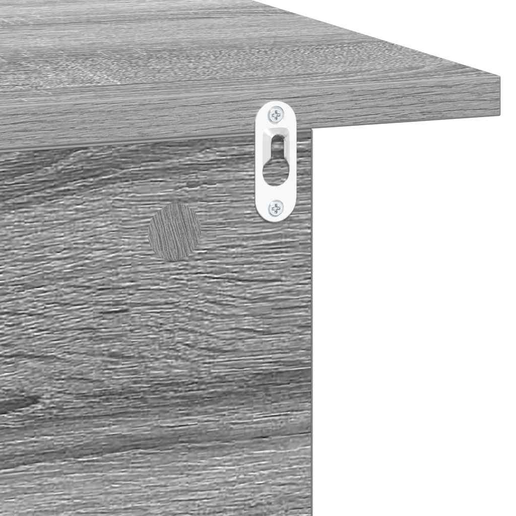 Nachtkastje Grijs Sonoma 40 x 30 x 25 cm Bewerkt hout is nu te koop bij PeponiXL, paradijselijk wonen!