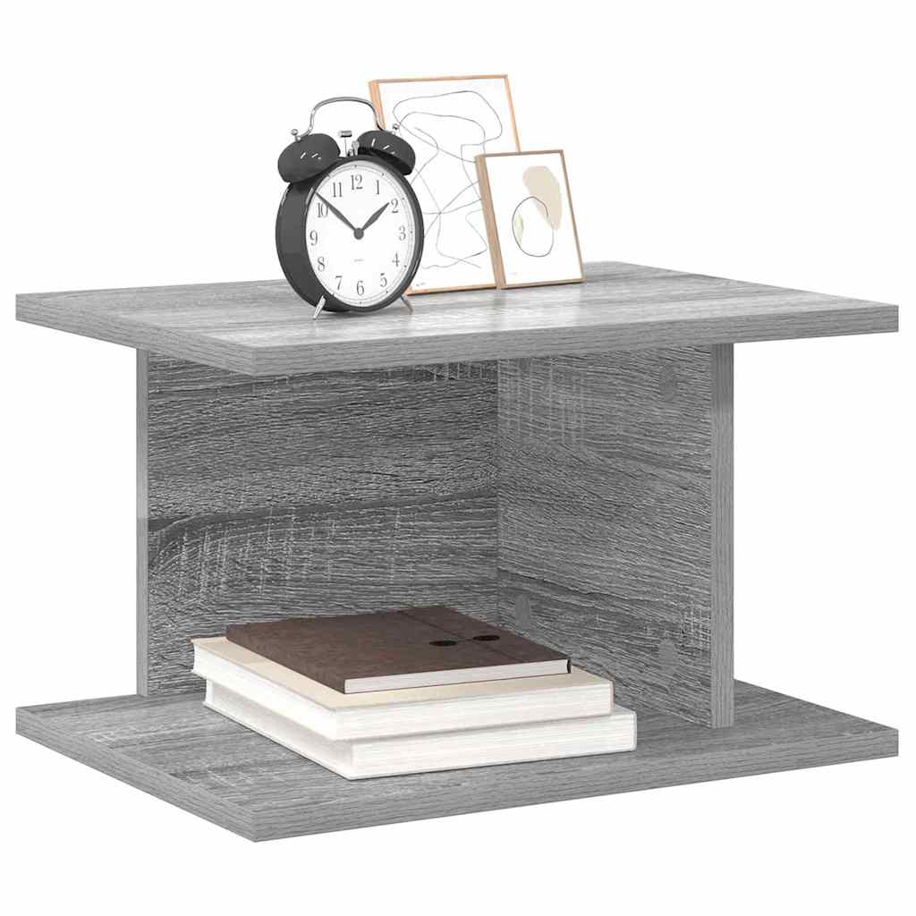 Nachtkastje Grijs Sonoma 40 x 30 x 25 cm Bewerkt hout is nu te koop bij PeponiXL, paradijselijk wonen!