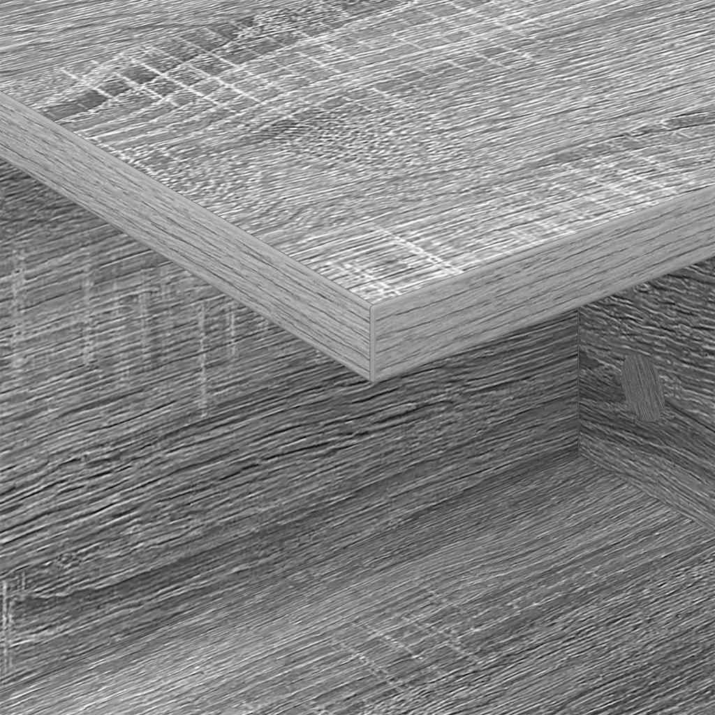 Nachtkastje 2 pcs Grijs Sonoma 40 x 30 x 25 cm Bewerkt hout is nu te koop bij PeponiXL, paradijselijk wonen!
