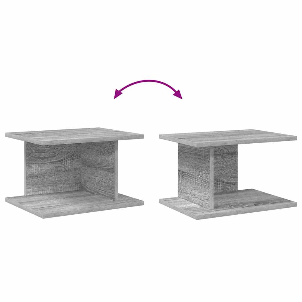Nachtkastje 2 pcs Grijs Sonoma 40 x 30 x 25 cm Bewerkt hout is nu te koop bij PeponiXL, paradijselijk wonen!