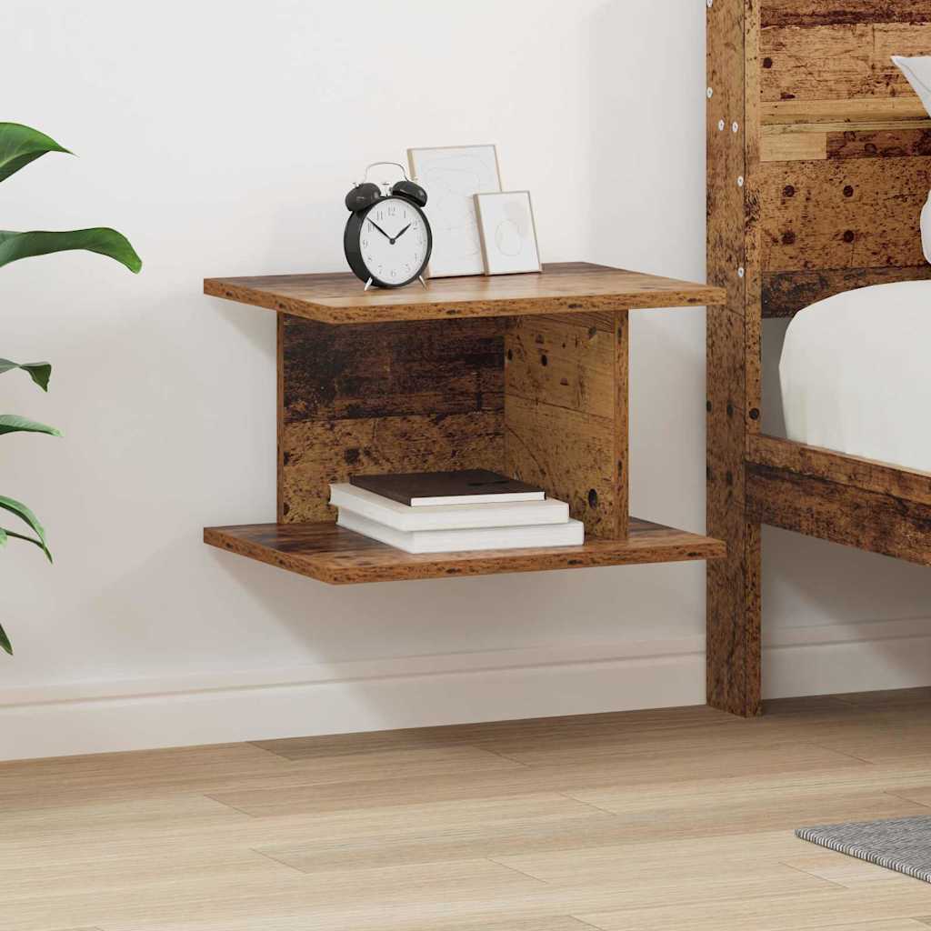 Nachtkastje Oudhout 40 x 30 x 25 cm Bewerkt hout is nu te koop bij PeponiXL, paradijselijk wonen!