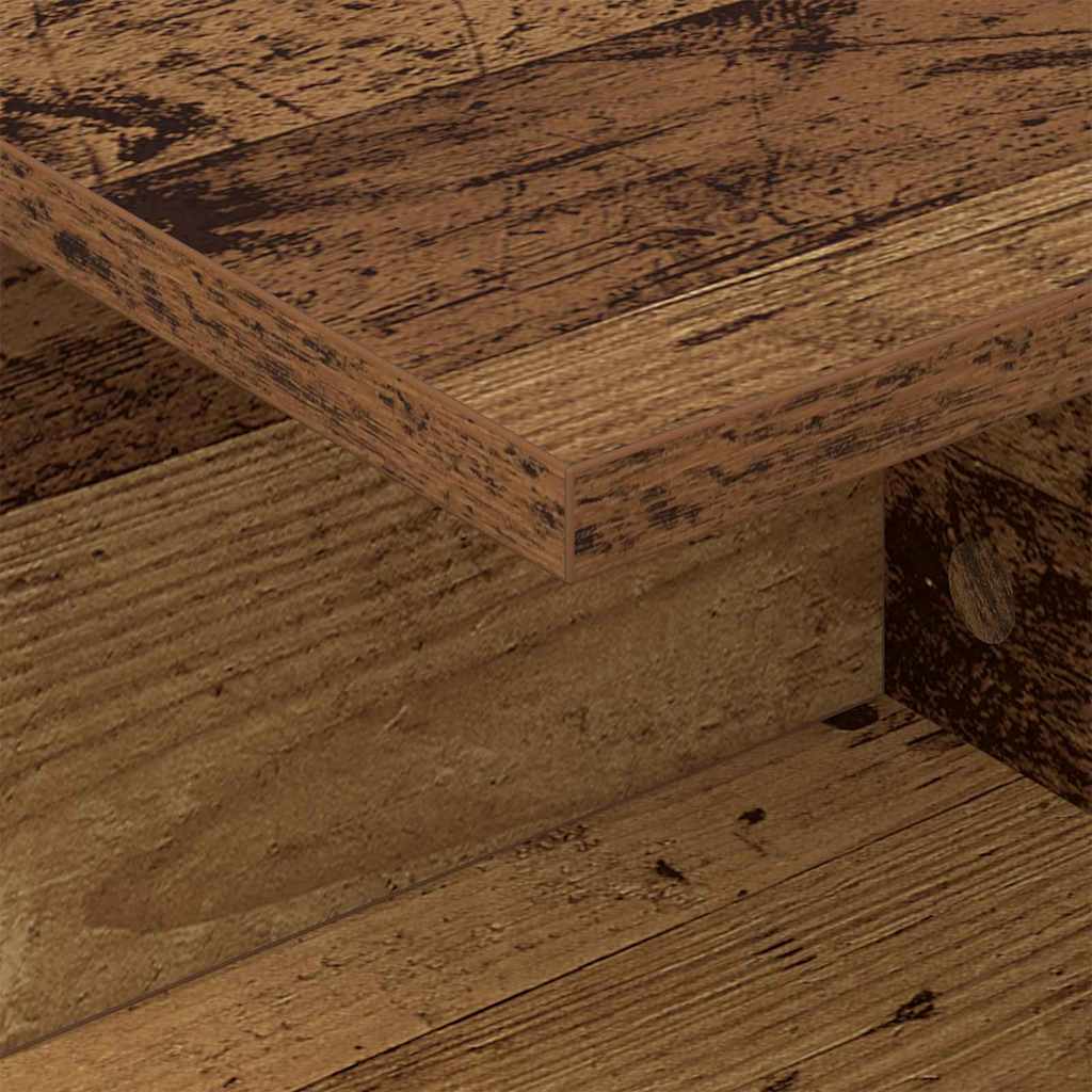 Nachtkastje 2 pcs Oudhout 40 x 30 x 25 cm Bewerkt hout is nu te koop bij PeponiXL, paradijselijk wonen!
