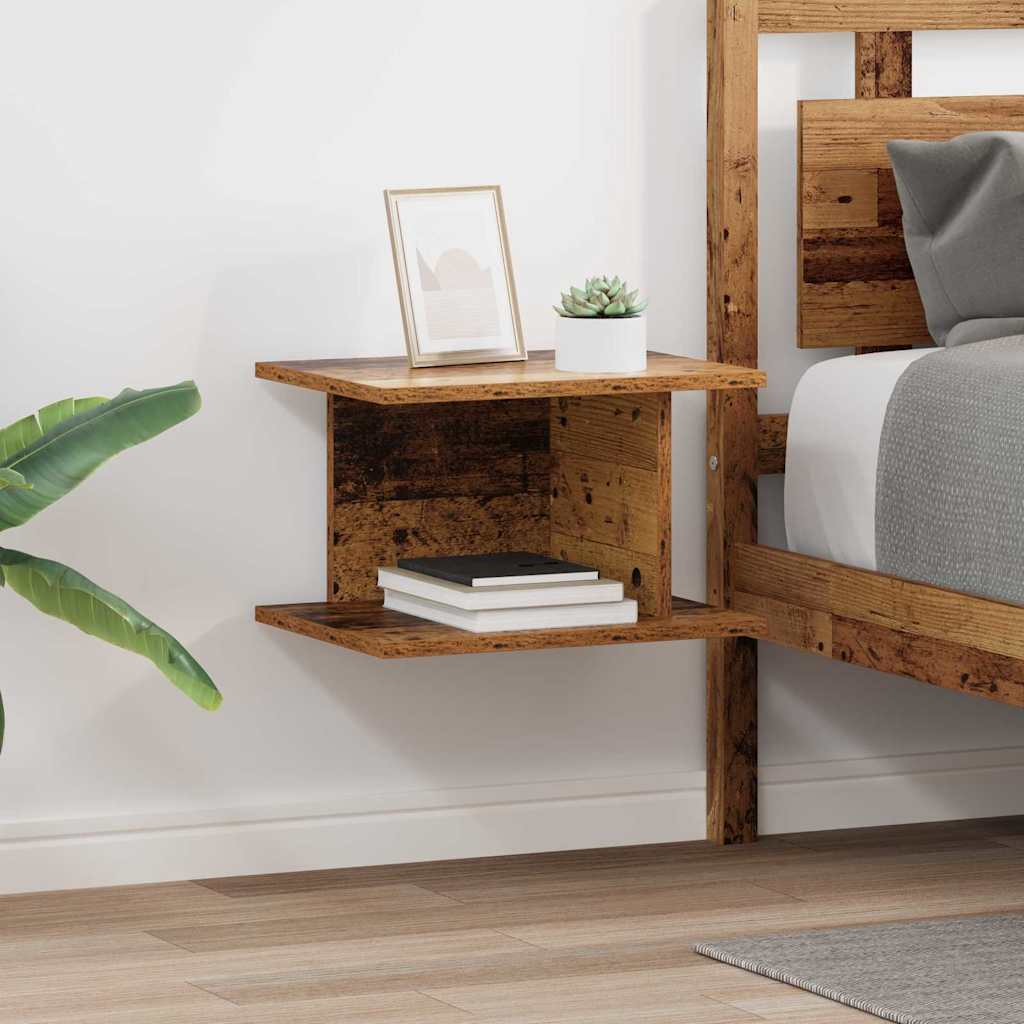 Nachtkastje 2 pcs Oudhout 40 x 30 x 25 cm Bewerkt hout is nu te koop bij PeponiXL, paradijselijk wonen!