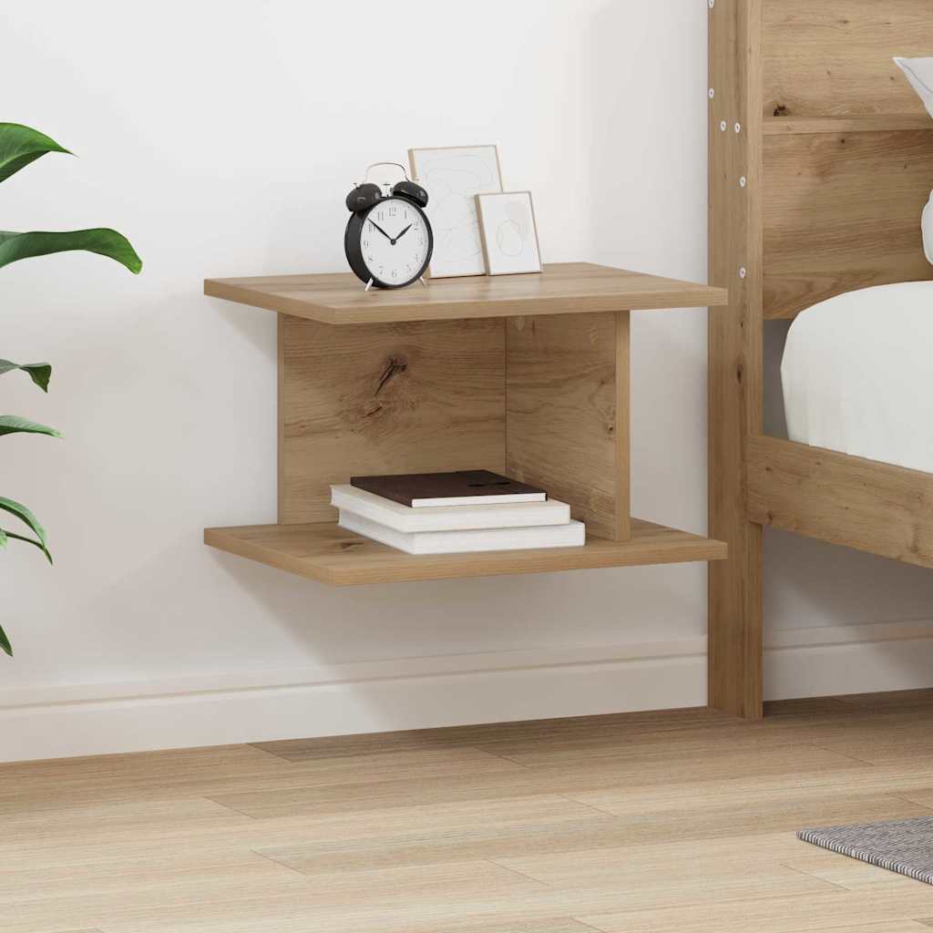 Nachtkastje Artisan Eiken 40 x 30 x 25 cm Bewerkt hout is nu te koop bij PeponiXL, paradijselijk wonen!