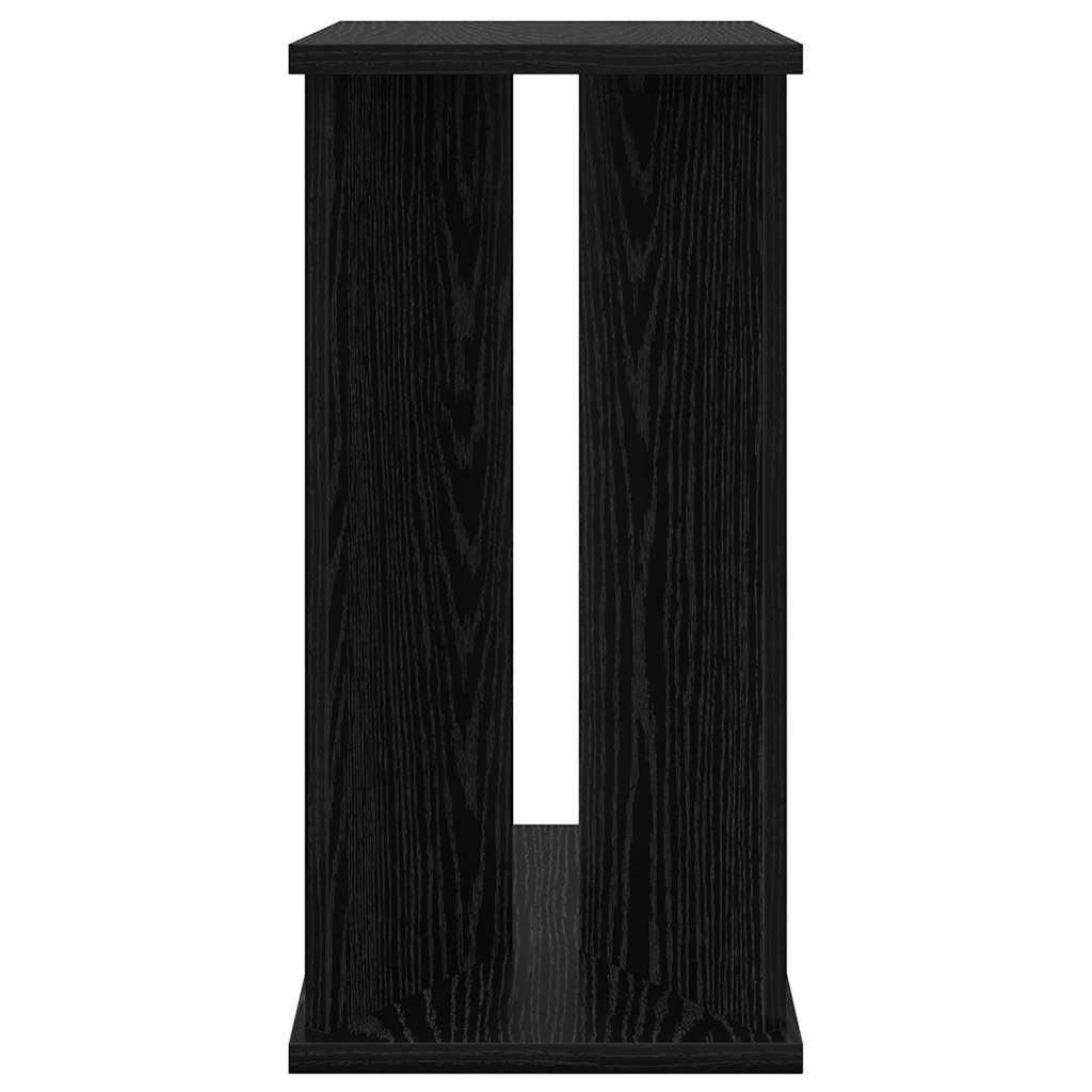 Bijzettafel Zwart Eiken 35 x 25 x 50 cm Bewerkt hout is nu te koop bij PeponiXL, paradijselijk wonen!