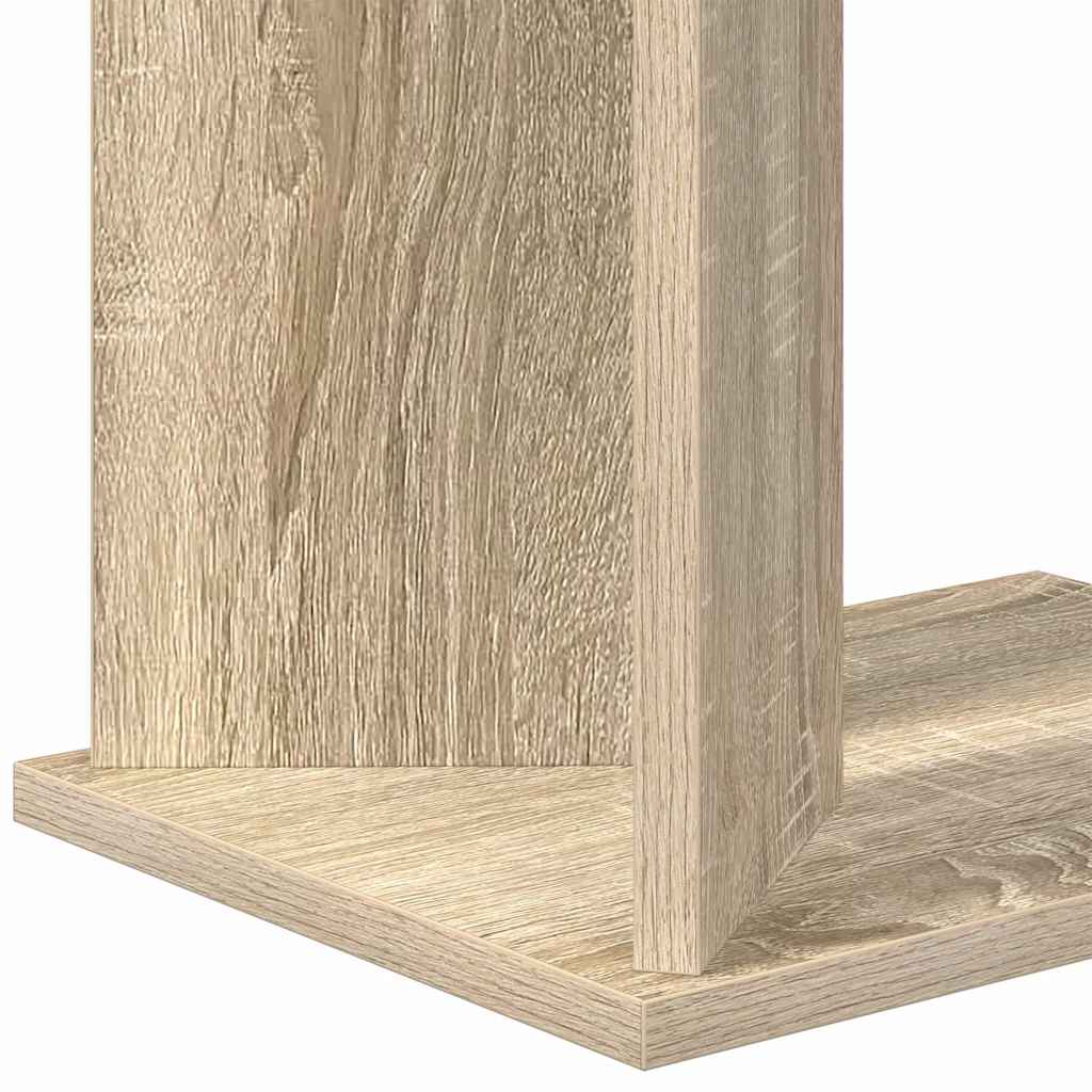 Bijzettafel Sonoma Eiken 35 x 25 x 50 cm Bewerkt hout is nu te koop bij PeponiXL, paradijselijk wonen!