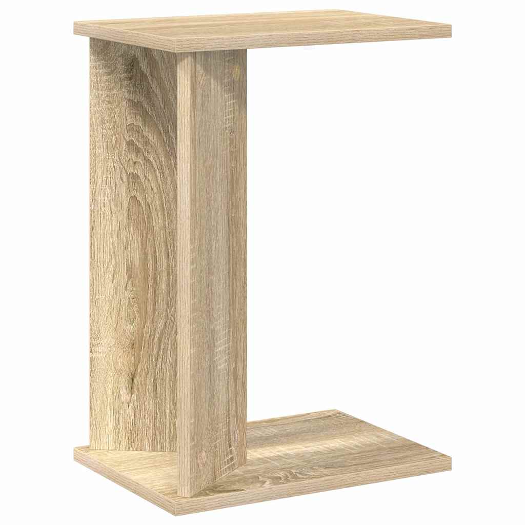 Bijzettafel Sonoma Eiken 35 x 25 x 50 cm Bewerkt hout is nu te koop bij PeponiXL, paradijselijk wonen!