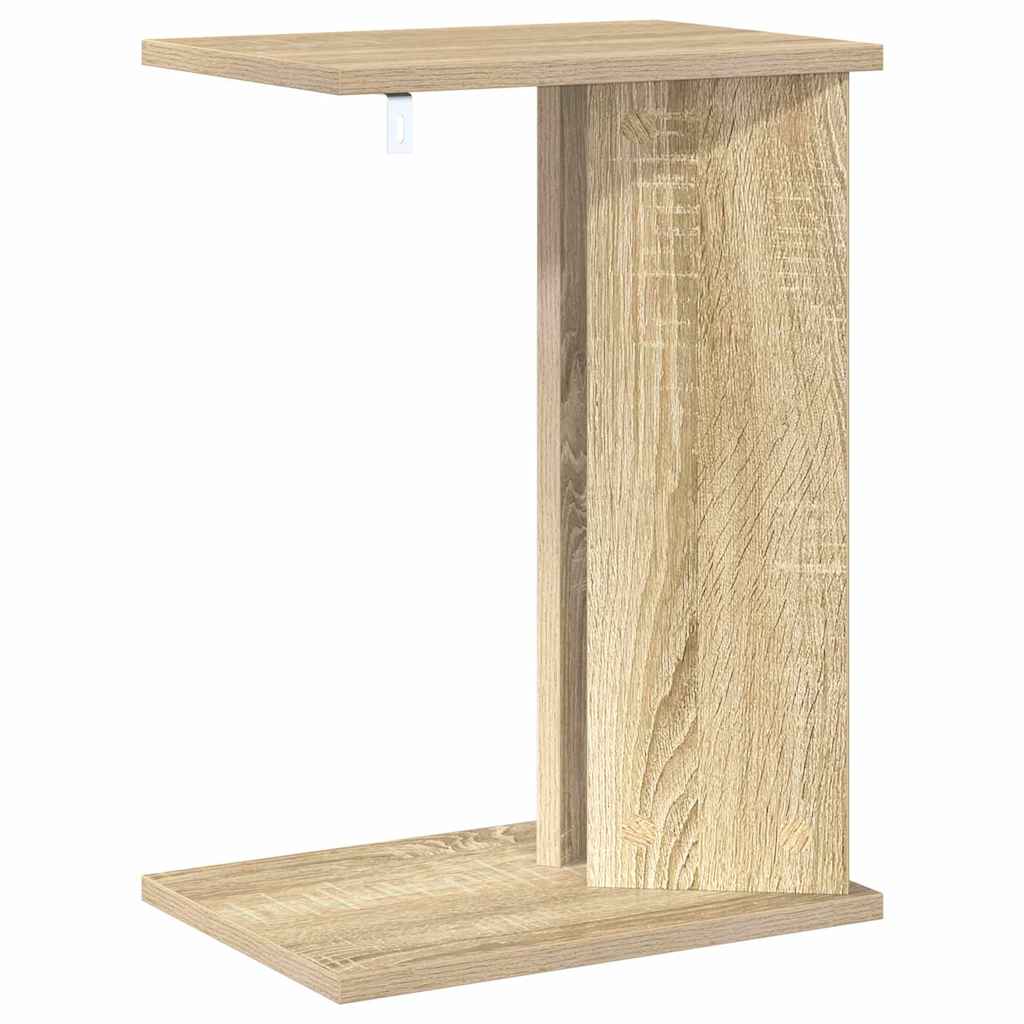 Bijzettafel Sonoma Eiken 35 x 25 x 50 cm Bewerkt hout is nu te koop bij PeponiXL, paradijselijk wonen!