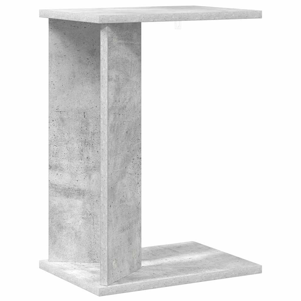 Bijzettafel Beton Grijs 35 x 25 x 50 cm Bewerkt hout is nu te koop bij PeponiXL, paradijselijk wonen!