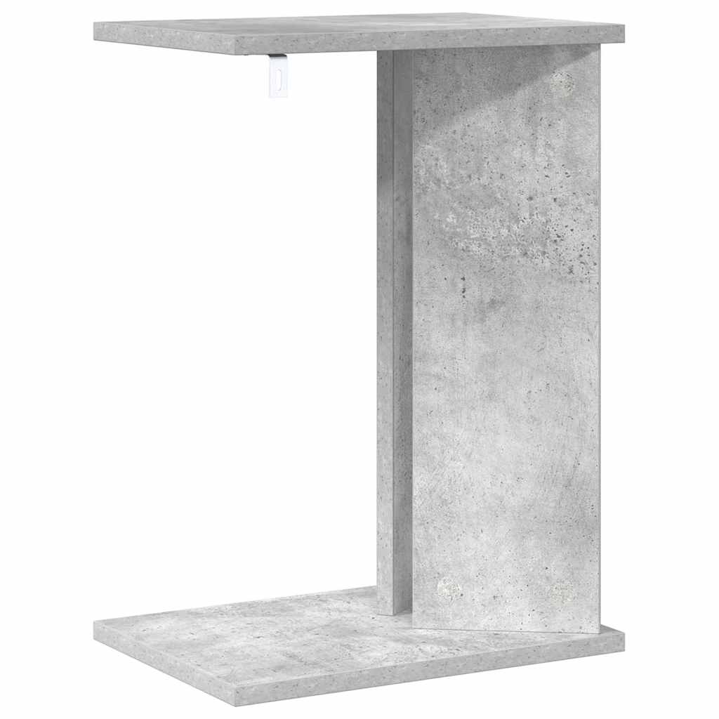 Bijzettafel Beton Grijs 35 x 25 x 50 cm Bewerkt hout is nu te koop bij PeponiXL, paradijselijk wonen!