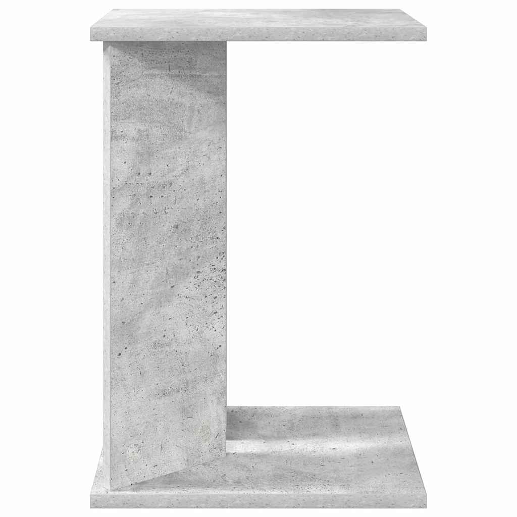 Bijzettafel Beton Grijs 35 x 25 x 50 cm Bewerkt hout is nu te koop bij PeponiXL, paradijselijk wonen!