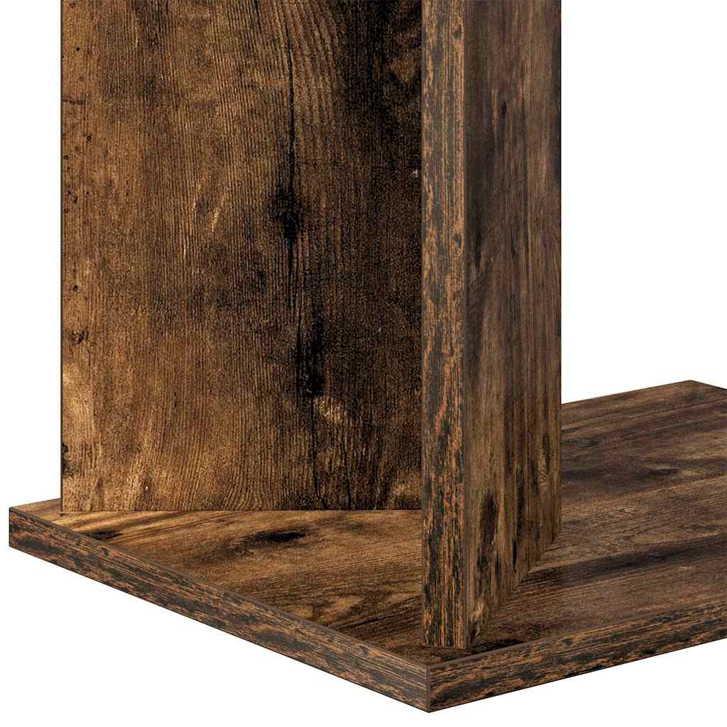 Bijzettafel Gerookt eiken 35 x 25 x 50 cm Bewerkt hout is nu te koop bij PeponiXL, paradijselijk wonen!