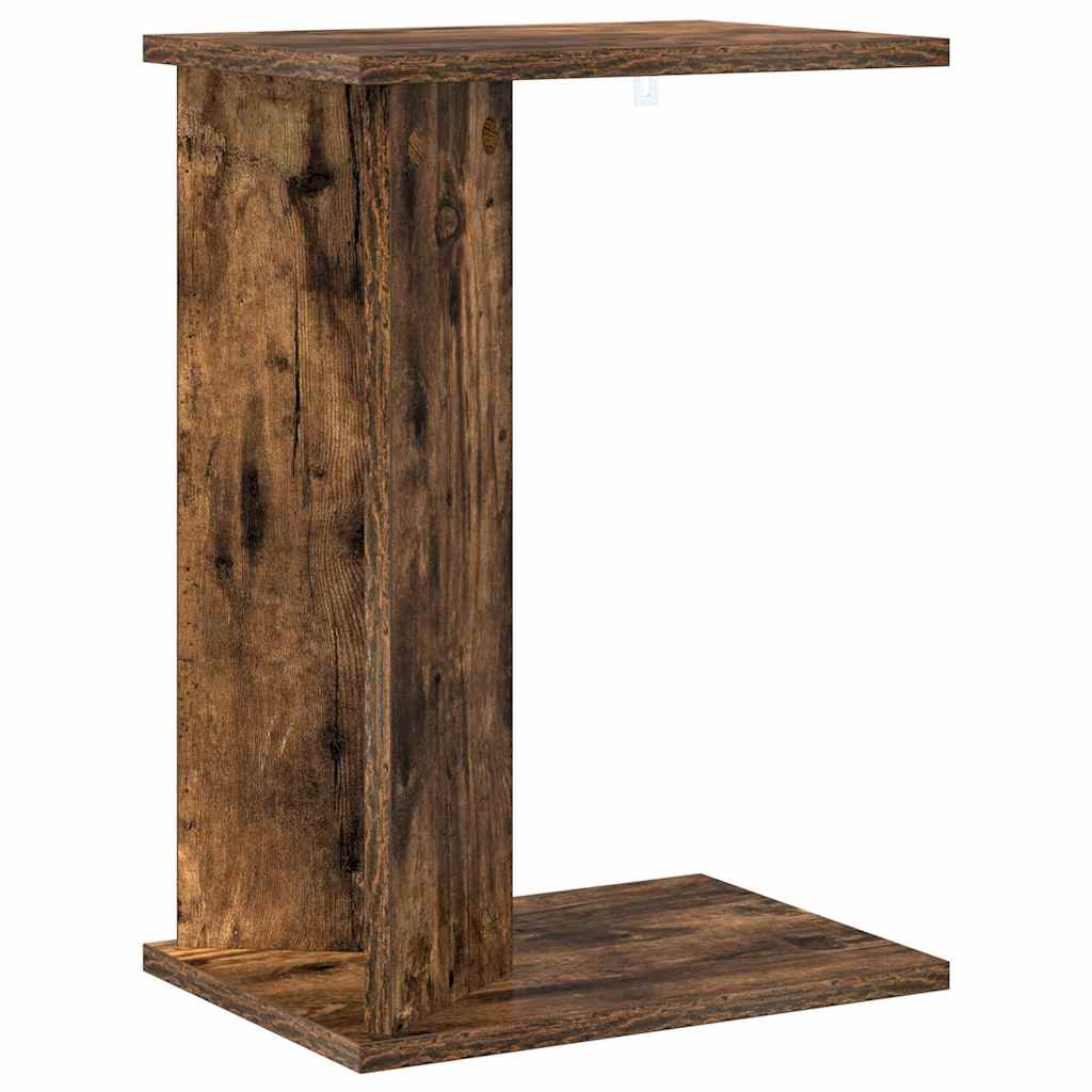 Bijzettafel Gerookt eiken 35 x 25 x 50 cm Bewerkt hout is nu te koop bij PeponiXL, paradijselijk wonen!