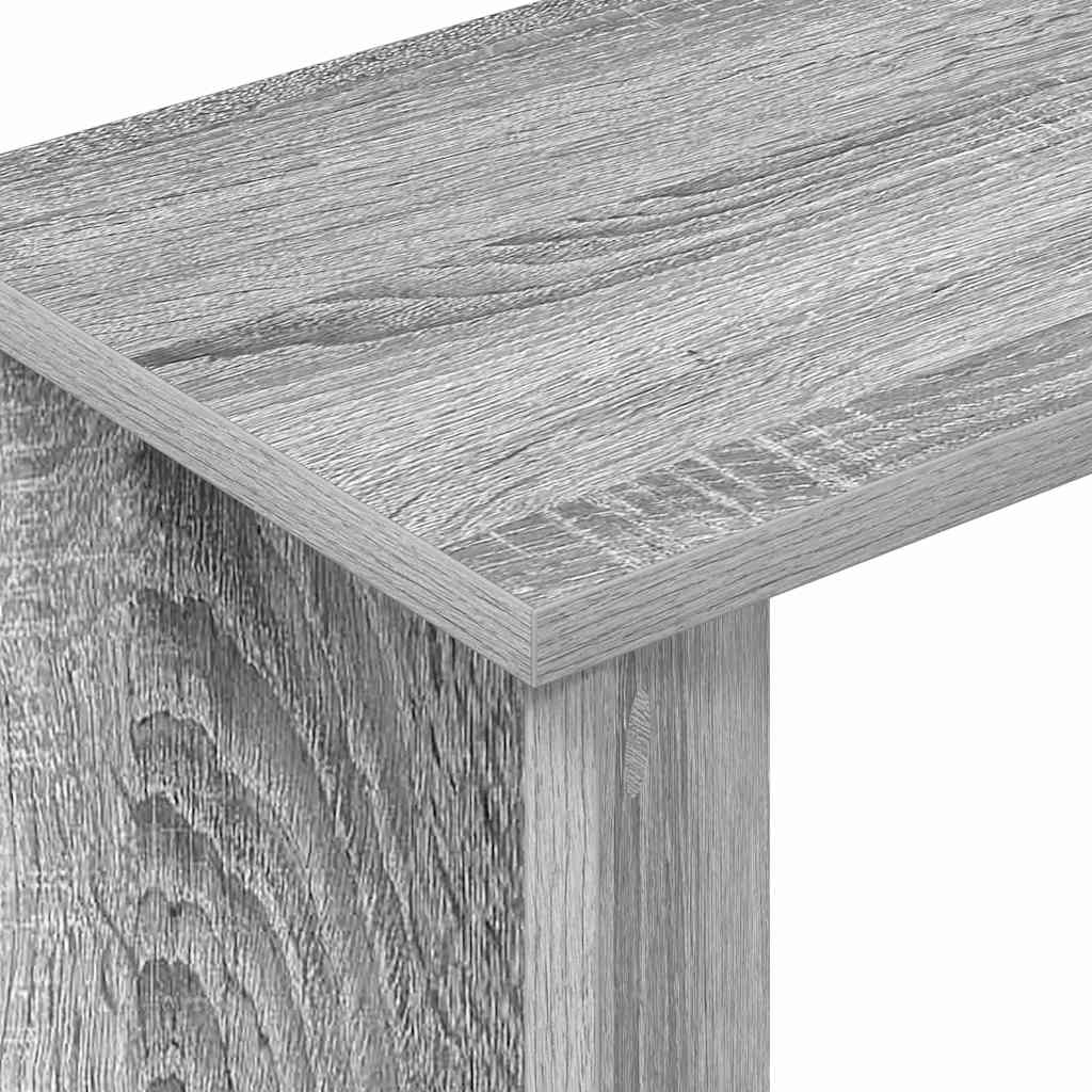 Bijzettafel Grijs Sonoma 35 x 25 x 50 cm Bewerkt hout is nu te koop bij PeponiXL, paradijselijk wonen!