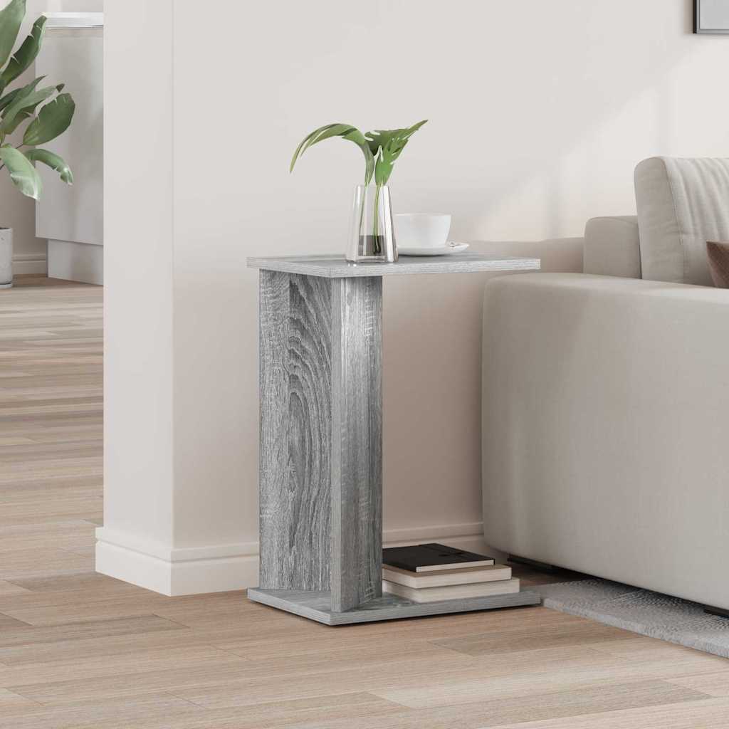 Bijzettafel Grijs Sonoma 35 x 25 x 50 cm Bewerkt hout is nu te koop bij PeponiXL, paradijselijk wonen!