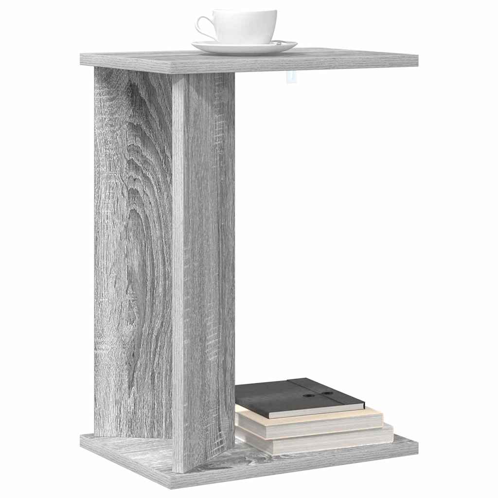Bijzettafel Grijs Sonoma 35 x 25 x 50 cm Bewerkt hout is nu te koop bij PeponiXL, paradijselijk wonen!