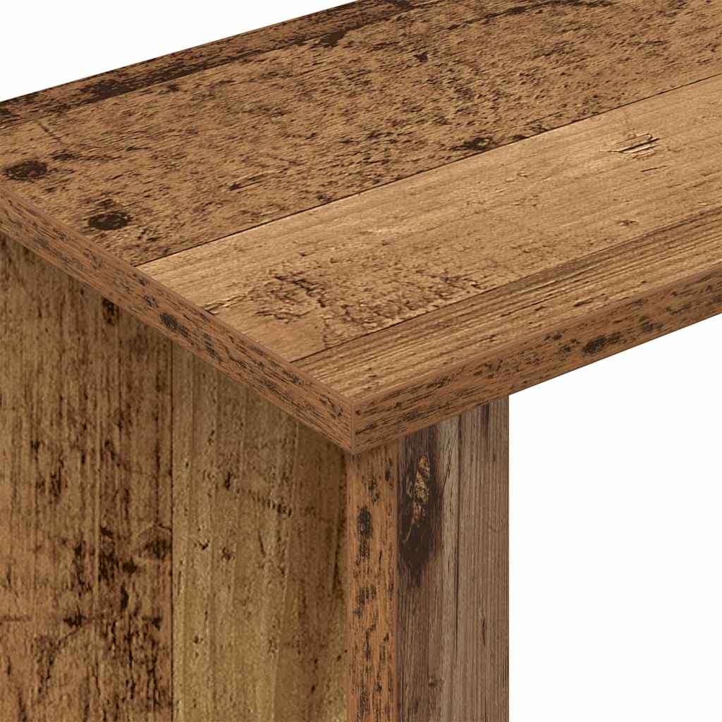 Bijzettafel Oudhout 35 x 25 x 50 cm Bewerkt hout is nu te koop bij PeponiXL, paradijselijk wonen!