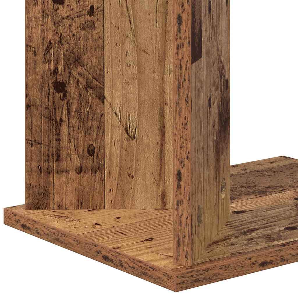 Bijzettafel Oudhout 35 x 25 x 50 cm Bewerkt hout is nu te koop bij PeponiXL, paradijselijk wonen!