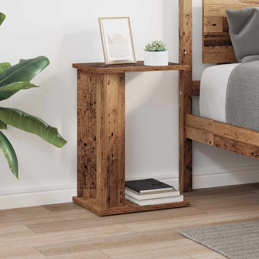 Bijzettafel Oudhout 35 x 25 x 50 cm Bewerkt hout is nu te koop bij PeponiXL, paradijselijk wonen!