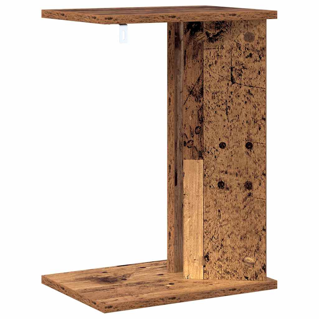 Bijzettafel Oudhout 35 x 25 x 50 cm Bewerkt hout is nu te koop bij PeponiXL, paradijselijk wonen!