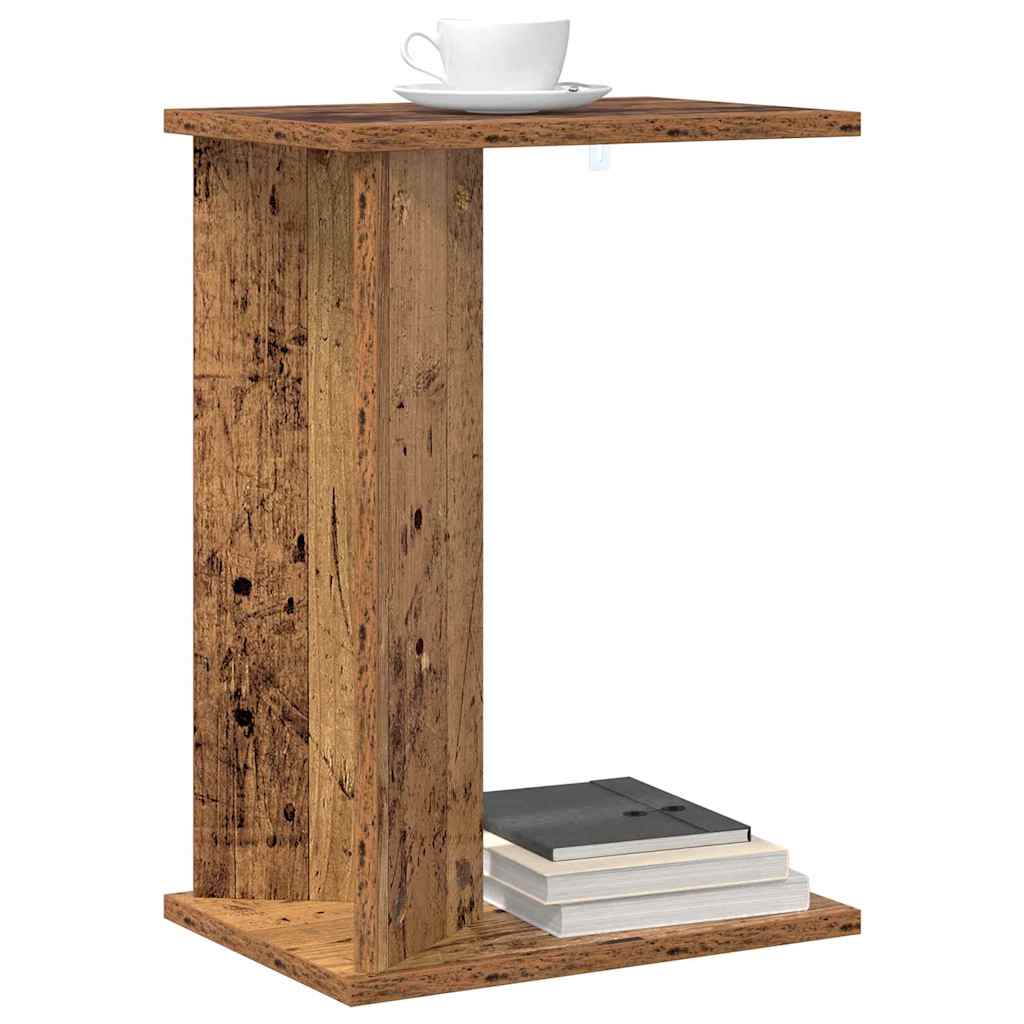 Bijzettafel Oudhout 35 x 25 x 50 cm Bewerkt hout is nu te koop bij PeponiXL, paradijselijk wonen!