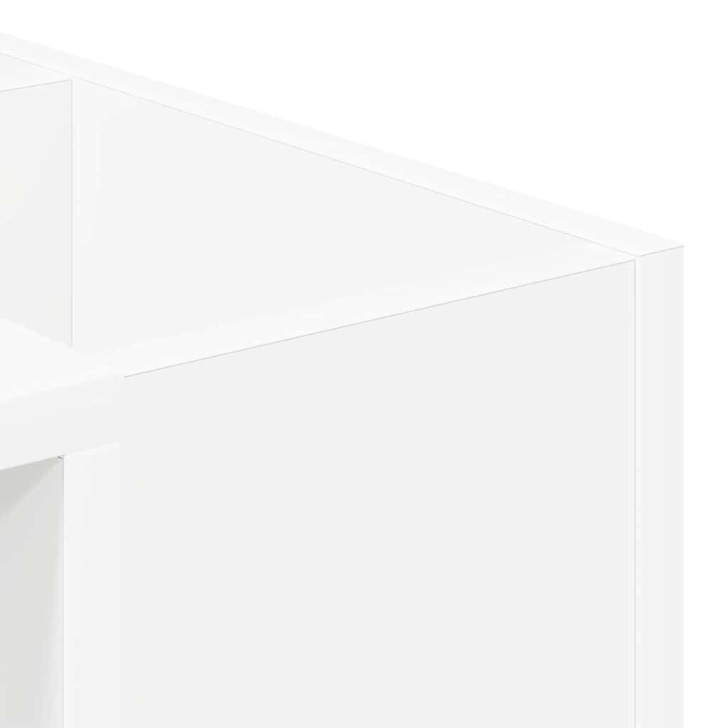 Salontafel Wit 101,5 x 50 x 37 cm Bewerkt hout is nu te koop bij PeponiXL, paradijselijk wonen!