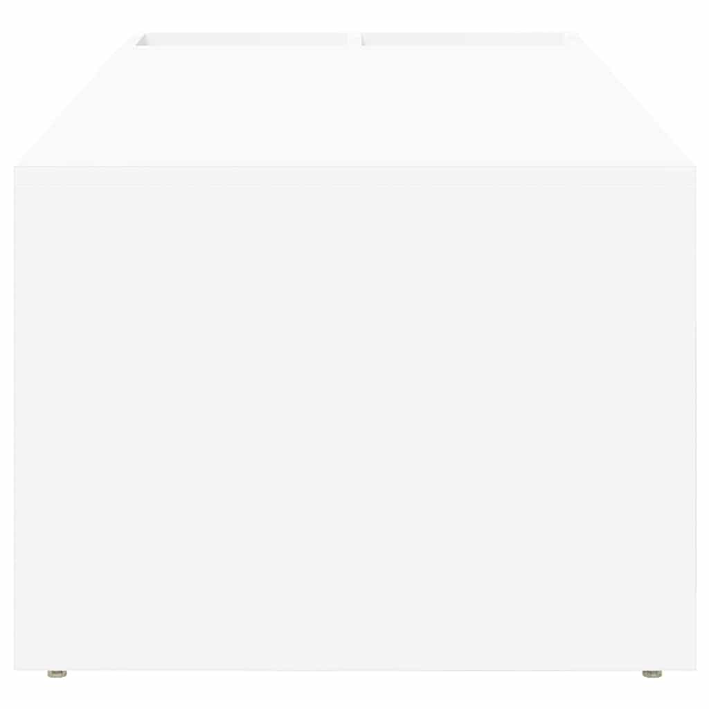 Salontafel Wit 101,5 x 50 x 37 cm Bewerkt hout is nu te koop bij PeponiXL, paradijselijk wonen!